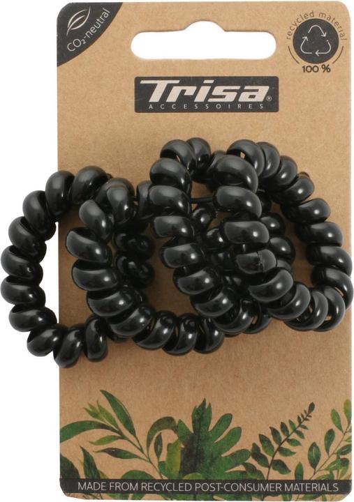 Immagine prodotto Trisa Capelli - Cravatta a spirale ECO nera (Elastico per capelli)