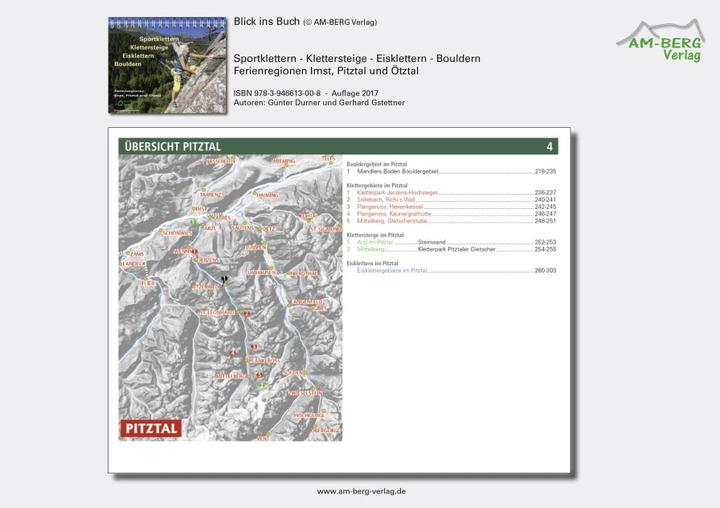 Produktbild Sportklettern - Klettersteige - Eisklettern - Bouldern Ferienregionen Imst, Pitztal und Ötztal (Deutsch, Gerhard Gstettner, Günter Durner, 2016)
