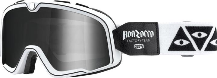 Actual product image 100% Goggles Barstow Bonzorro silver mirrored (Bonzorro, Silver)