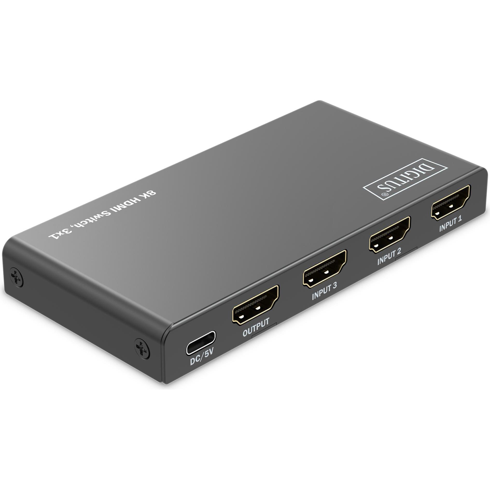 Thumbnail - Digitus 8K HDMI Switch, 3x1, Switch Box