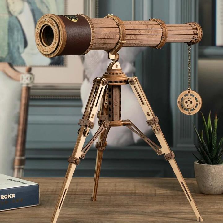 Produktbild Rokr Seefahrer-Teleskop Holzbausatz
