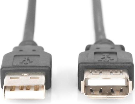 Actual product image Digitus USB 2.0 extension cable (1.80 m, USB 2.0)