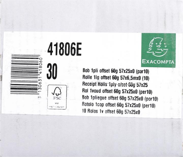 Produktbild Exacompta Rollen Offset Papier