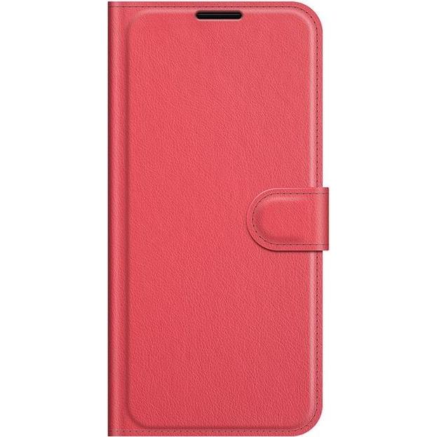 Thumbnail - MU Classic Litchi Leder Bookcover Series (ZTE Blade V30 Vita), Smartphone Hülle, Rot