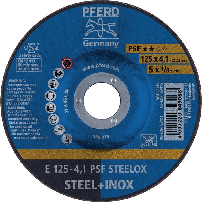 Pferd, Schleifmittel, E 125-4,1 PSF STEELOX