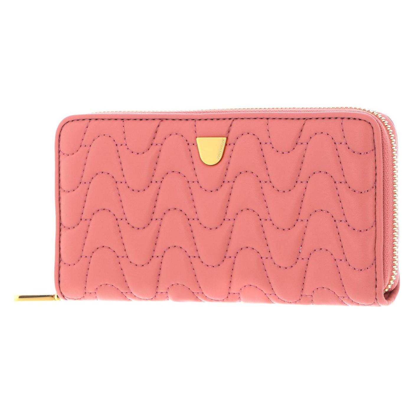 Coccinelle, Damen, Portemonnaie, Clivia Matelasse Zip Around Wallet, Rosa