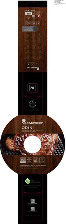 Immagine prodotto MasterPRO Piastra per grigliare (28 cm, Padella grill, Ferro)