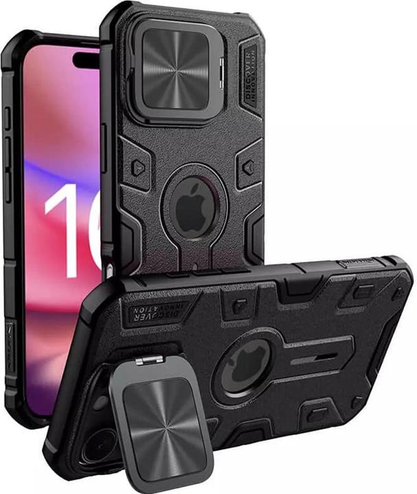 Nillkin - CamShield Armor Prop Magnetic - iPhone 16 Pro Max - Black (Apple iPhone 16 Pro Max)