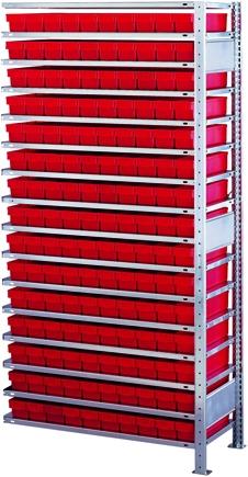 Actual product image Schulte Lagertechnik MULTIplus150 boltless bay system with 150 bins