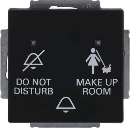 Actual product image Busch-Jaeger Bell push button 2029/12 UC-885 DND/MUR black matt