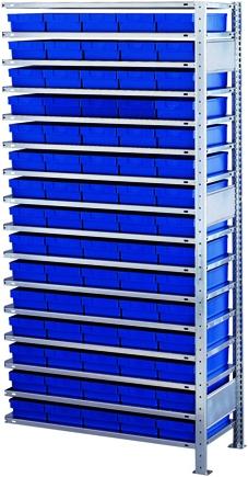 Actual product image Schulte Lagertechnik MULTIplus150 boltless bay system with 75 bins