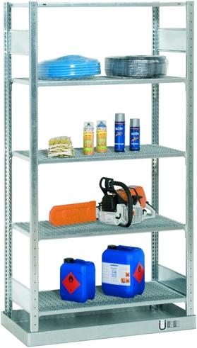 Actual product image Schulte Lagertechnik MULTIplus150 bolt-on bay system for small containers with sump tray