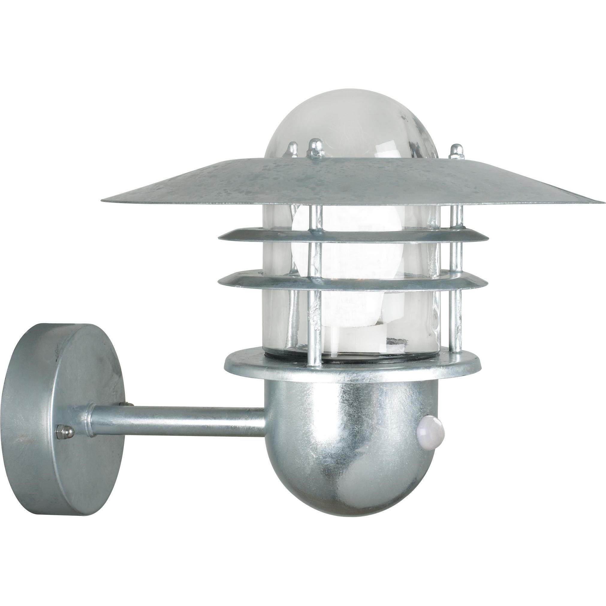 Nordlux, Gartenbeleuchtung, Agger, Wandleuchte m Sensor, Verzinkt (E27, IP54)