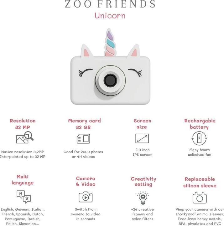 Actual product image The Zoofamily Kinder-Kamera C1 - Zoo Friends
