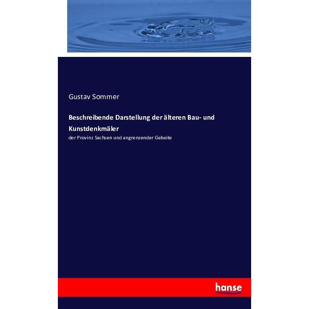 Beschreibende Darstellung der älteren Bau- und Kunstdenkmäler, Fachbücher von Gustav Sommer