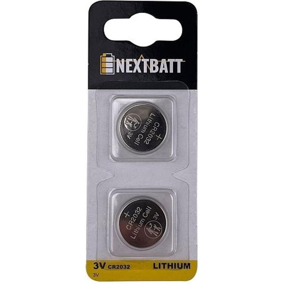 OEM NextBatt Button Cell Battery CR2032, 3V - 2-pack (2 Stk.), Batterien + Akkus