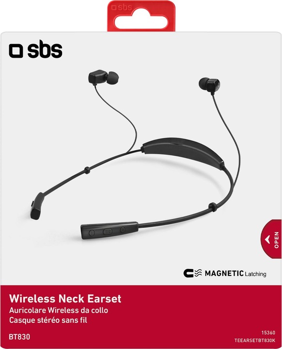 Produktbild SBS Wireless In-Ear-Kopfhörer, um den Hals zu tragen (10 h, Kabellos)