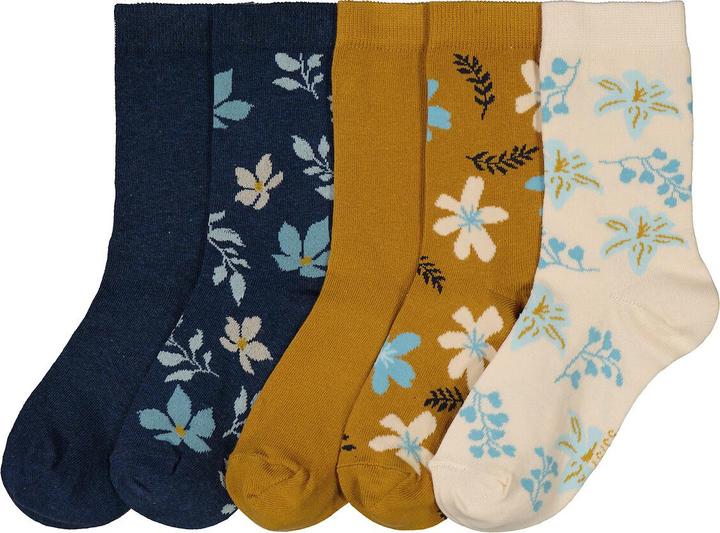 Actual product image La Redoute Collections 5-pack of socks with floral motifs (5-pack, 38 - 41)