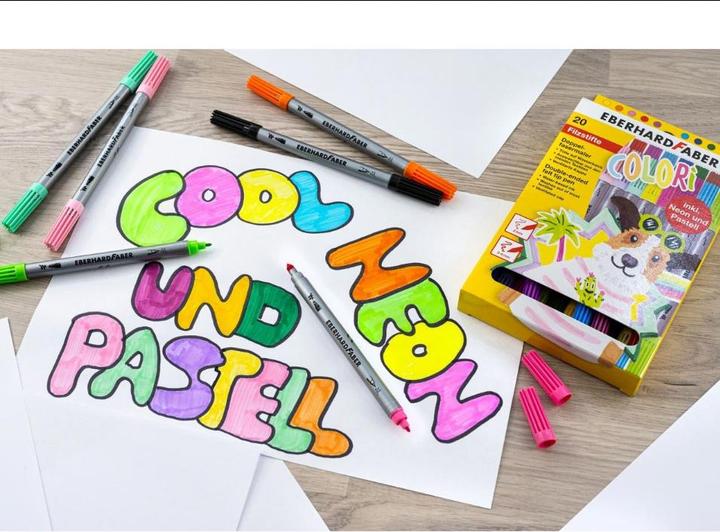 Produktbild EberhardFaber Fasermaler Colori 20 Stück, Mehrfarbig (20x)