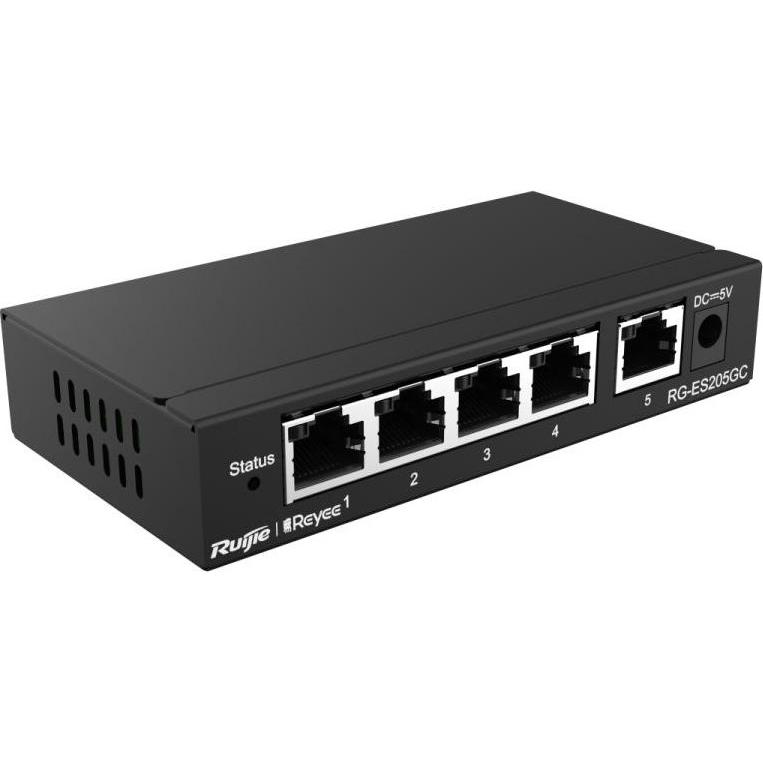 Ruijie SWITCH REYEE RG-ES205GC 5-PORT 10/100 MBPS DESKTOP SWITCH (5 Ports), Netzwerk Switch