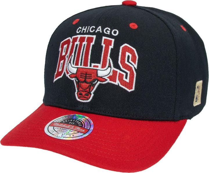 Produktbild Mitchell & Ness M&N Stretch Snapback Classic Red Cap - Chicago Bulls Schwarz (One Size)