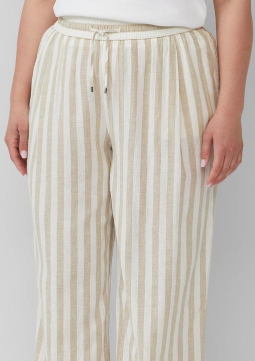 Actual product image S.Oliver Hose Leichte Leinenmix-Hose mit Elastikbund (46)