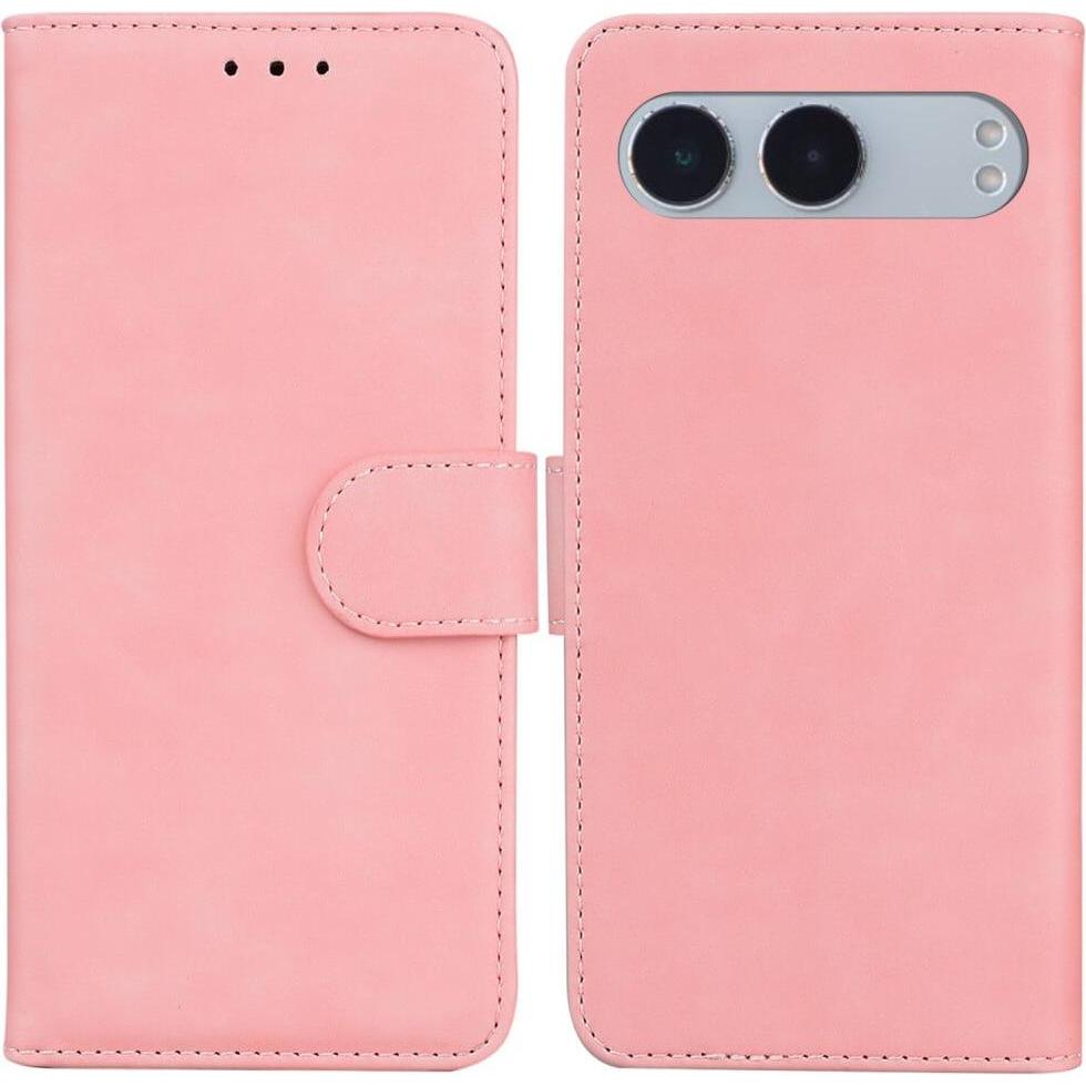 Cover-Discount OnePlus Nord 4 - Solide Leder Etui Hülle (OnePlus Nord 4), Smartphone Hülle, Rosa