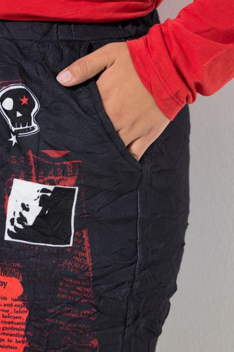 Actual product image Angel of Style Hose, Loose Fit, Joggpants, Crincle, Alloverprint (58)