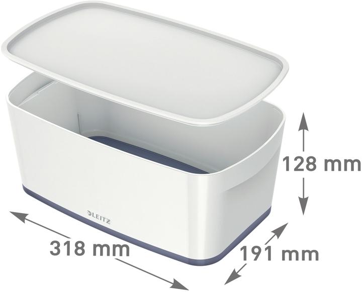 Actual product image Leitz MyBox small with lid white (32 x 19 x 13 cm, 5 l)
