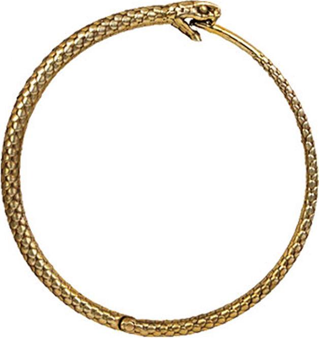 Produktbild Star Piercing Ohrgewicht Segmentring klappbar Schlange (Messing)