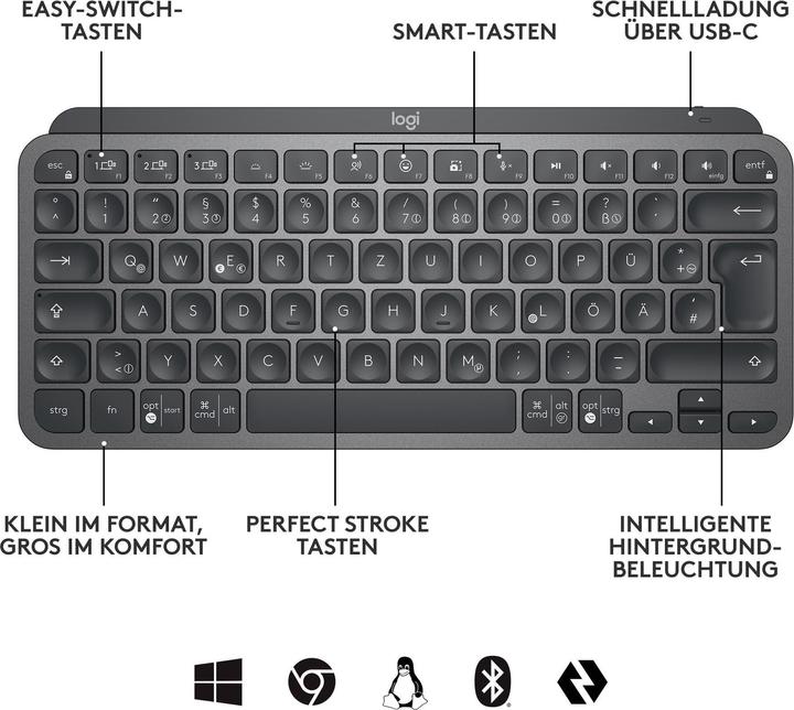 Produktbild Logitech MX Keys Mini Business (CH, Kabellos)