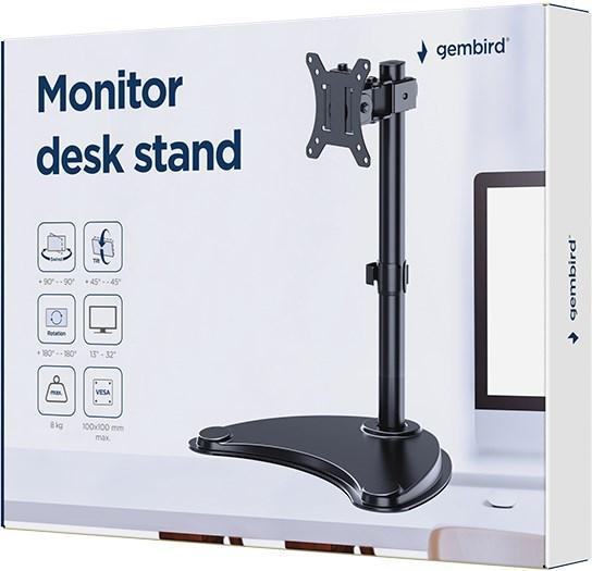 Image du produit Gembird Monitor Desk Ständer 13 "-32" Schwarz (32", 8 kg)