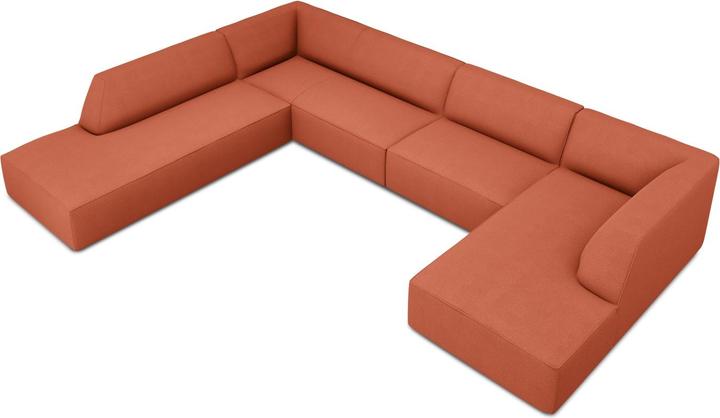 Actual product image Micadoni Panoramic Left Corner Sofa, "Ruby", 7 Seats, 366x273x69 Made in Europe (Sofa landscape)