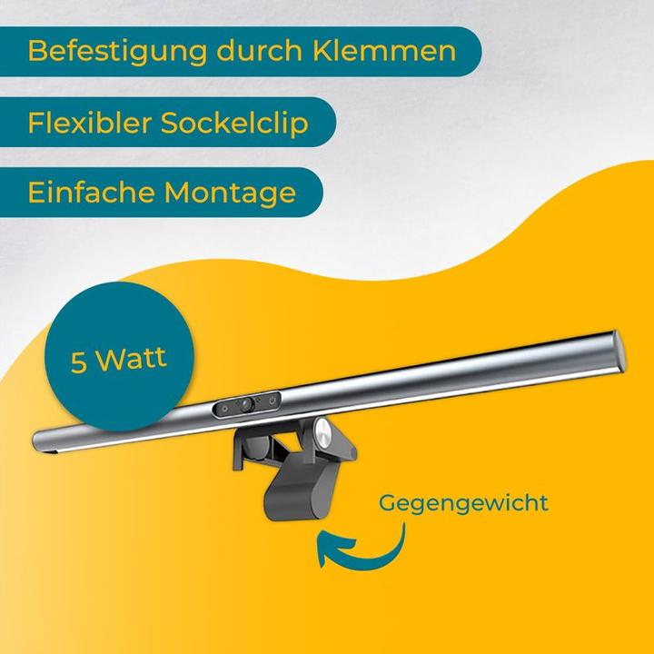 Image du produit Hermex Éclairage du moniteur Screenbar Éclairage de l'écran Éclairage du moniteur LED