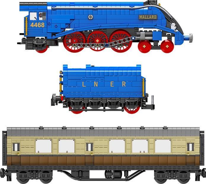 Actual product image Mould King Class A4 Pacifics Mallard Railway