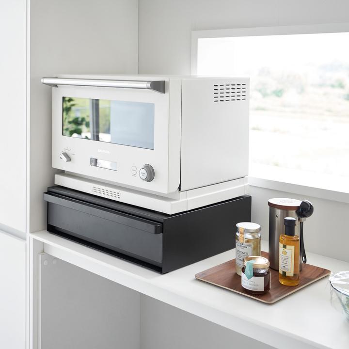 Actual product image Yamazaki Pull-out shelf with drawer for the TOWER kitchen unit