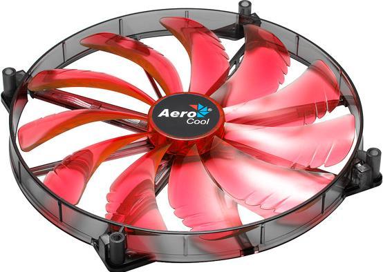 Produktbild AeroCool Silent Master 200 Red LED (200 mm)
