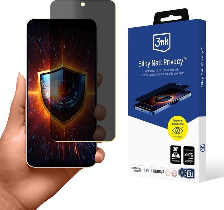 Produktbild 3MK Folia ochronna prywatyzujÄ ca matowa Silky Matt Privacy na Samsung Galaxy S24 FE (Display, Galaxy S24 FE)