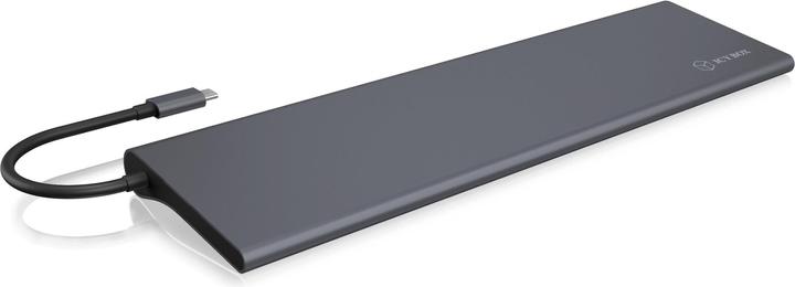 Actual product image Icy Box IB-DK2102-C - 11-Fach USB-C Dual Dock 60W PD (USB-C, 3 Ports)