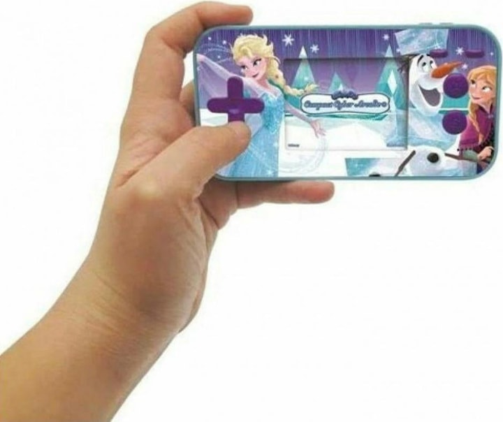 Actual product image Lexibook JL2367FZ Disney Frozen The Ice Queen ELSA Compact Cyber Arcade Portable Game Console, 1