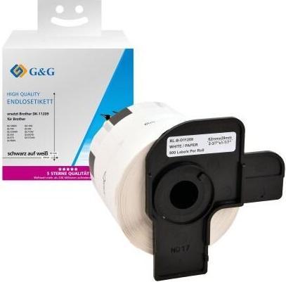 Produktbild G&G Etiketten 29 x 62 mm 1 St. ET-B-G-11209 Adress-Etiketten