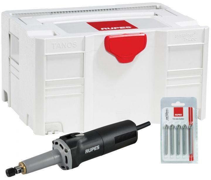 Actual product image Rupes RU-AR38ES/BOX AR38ESSET 800W Holzfräser mit Drehzahlregelung im Koffer 5 Fräser im Systainer