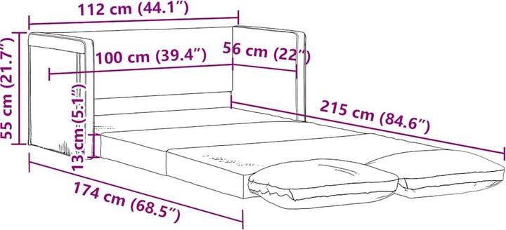 Produktbild vidaXL Gwenette (2-Sitzer)
