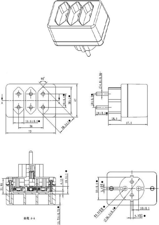 Image du produit Bachmann Multi-plug (CEE 7/16, 3 x)