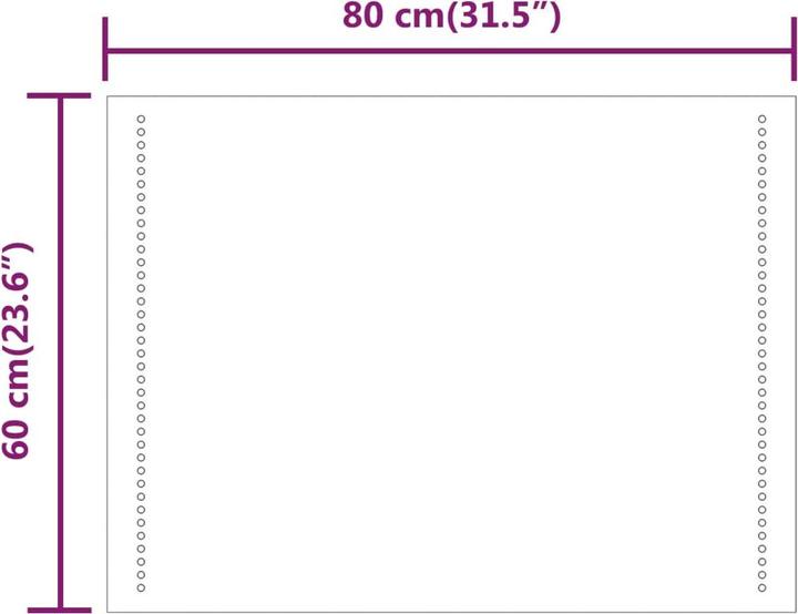 Produktbild vidaXL Spiegel (60 x 80 cm)