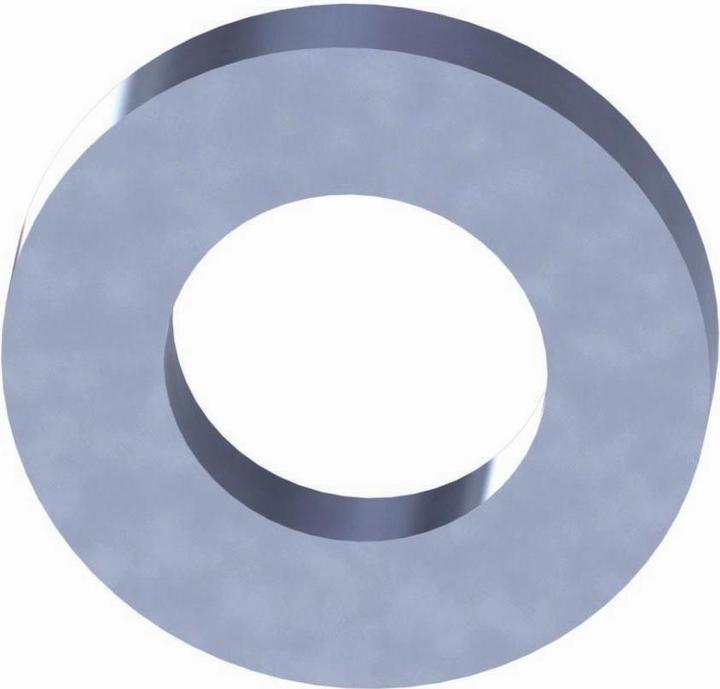 Actual product image Reisser Washers, DIN 125, Ø 8.4, steel, galvanised, blue passivated, packed a 100