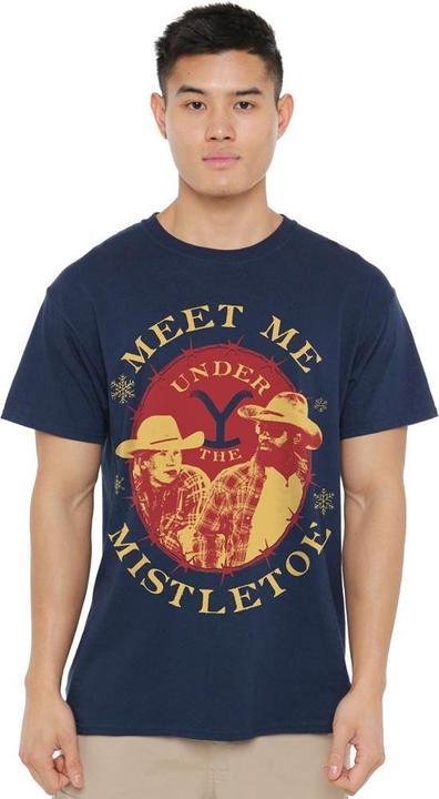 Produktbild Yellowstone Meet Me Under The Mistletoe TShirt weihnachtliches Design (4XL)