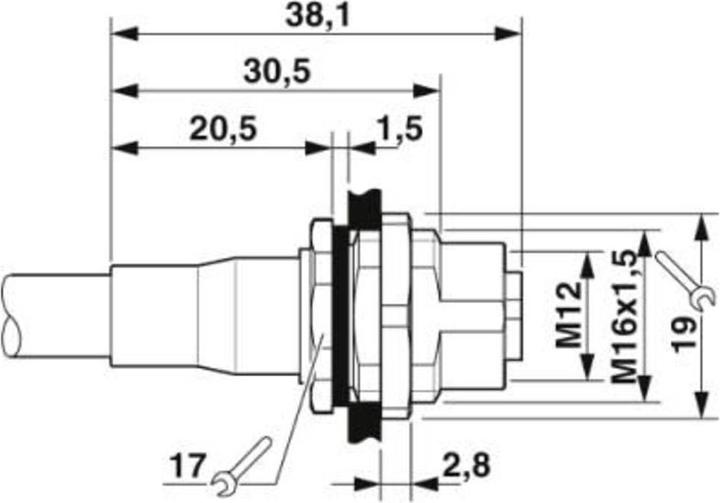 Produktbild Phoenix Netzwerkkabel VS-M12FSBP-IP20-94B-LI/5.0 (SF/UTP, CAT5, 5 m)