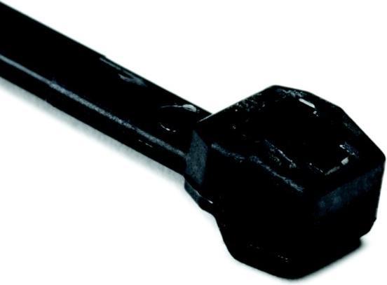Actual product image HellermannTyton Cable tie black 200 mm x 3.4 mm, 118-04900 (Plastic cable ties, 200 mm, 100 pcs.)