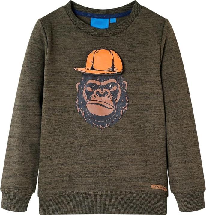 Immagine prodotto vidaXL Felpa da bambino cachi scuro melange 104,Materiale: 80 (104)